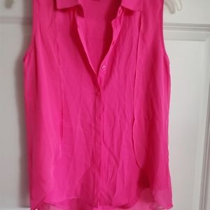 Attention, Hot pink dressy tank style blouse